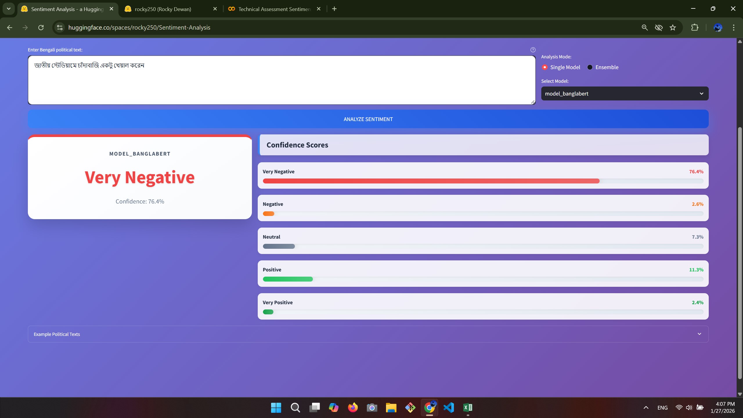 Political Sentiment Analysis